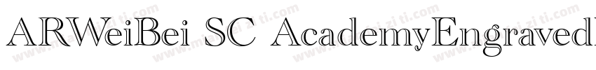 ARWeiBei SC AcademyEngravedLetPlain字体转换